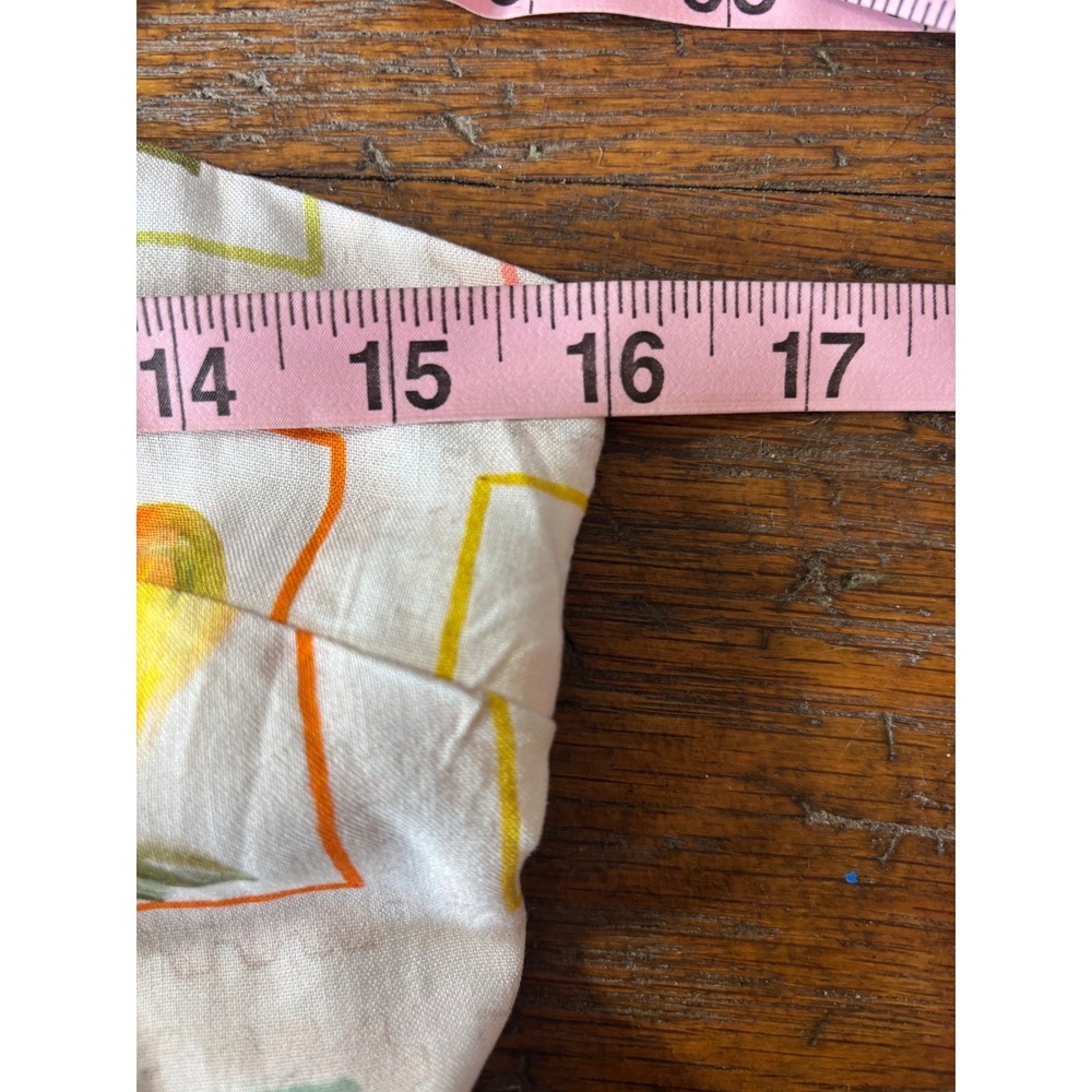 Paper Heart Fruit Print Maxi Dress White Citrus Tropical TPH93531 Small NWT - Picture 8 of 15